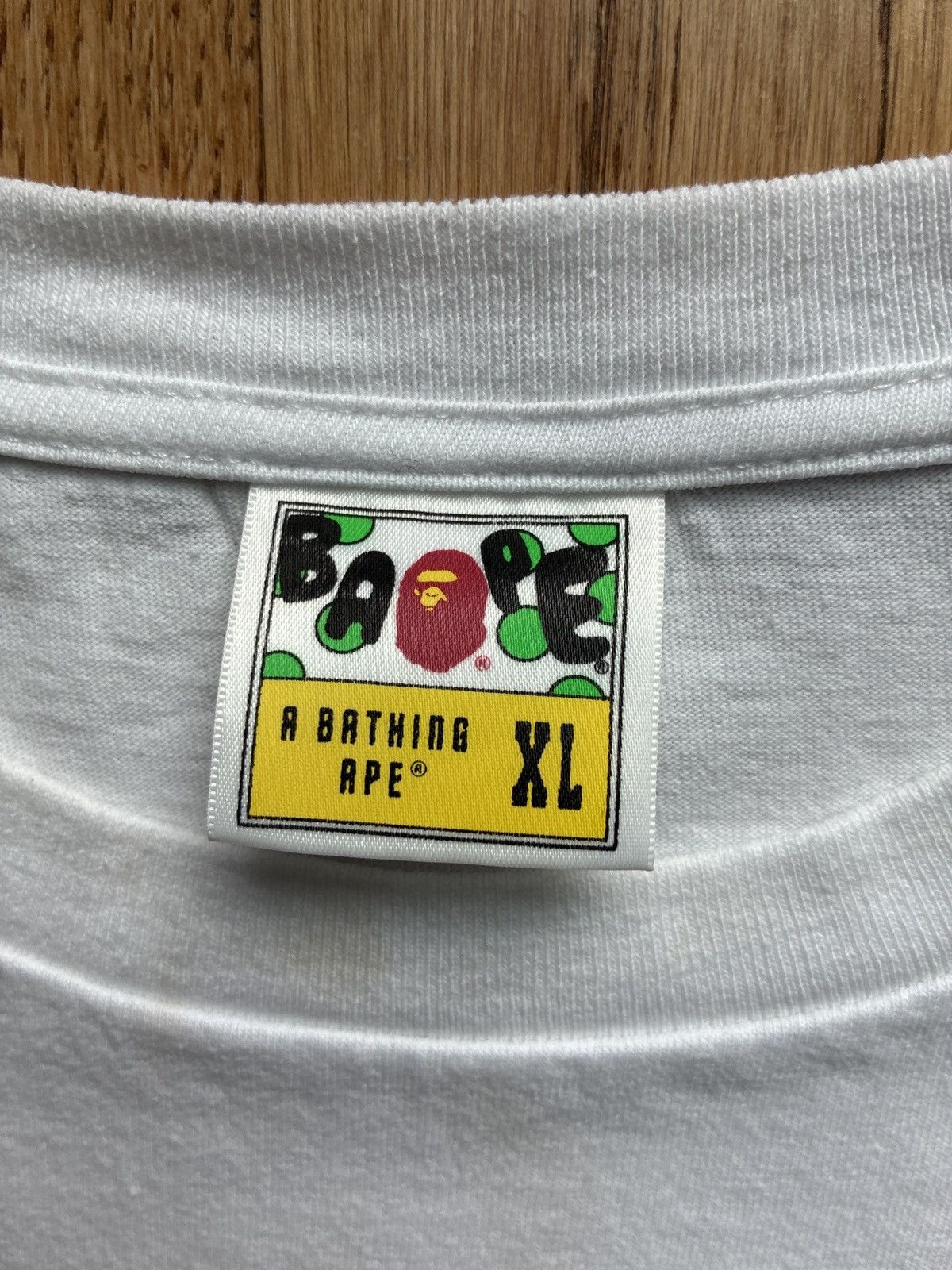 Bape Bape ABC Camo College Tee White Sz XL Rare Size US XL / EU 56 / 4 - 7 Thumbnail