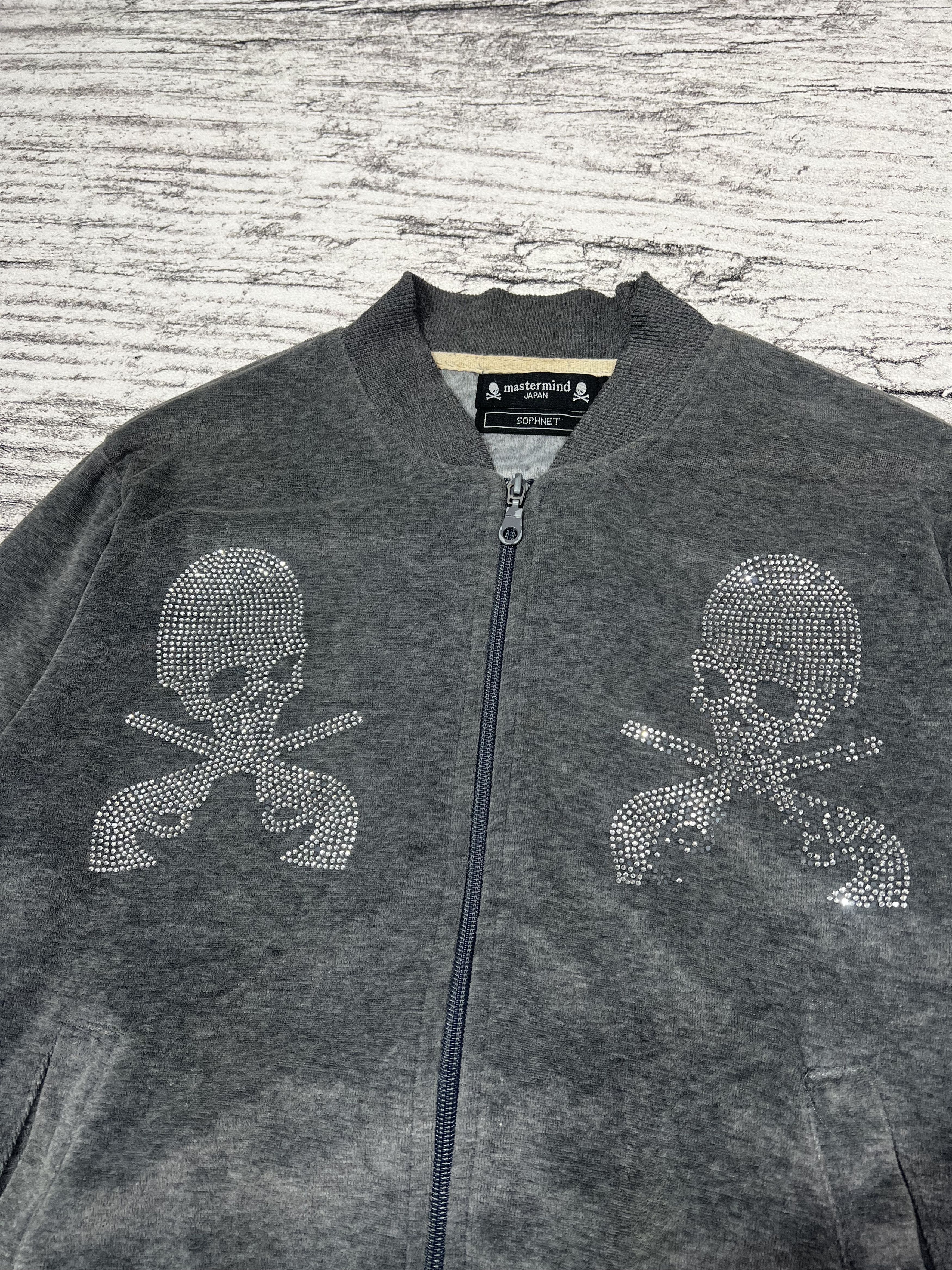 Japanese Brand 2000s Mastermind Japan Skull Swarovski Velvet y2k Lgb Ifsix Size US M / EU 48-50 / 2 - 2 Thumbnail