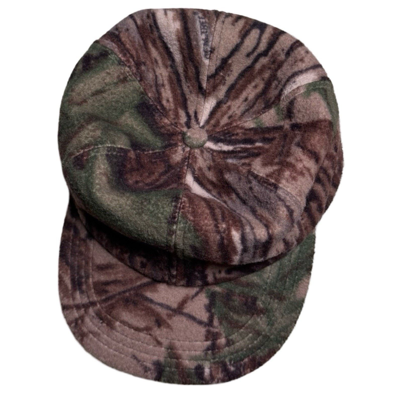 Realtree Vintage Realtree Fleece Hat Mens Size M Tre Bark Camo USA Size ONE SIZE - 3 Thumbnail