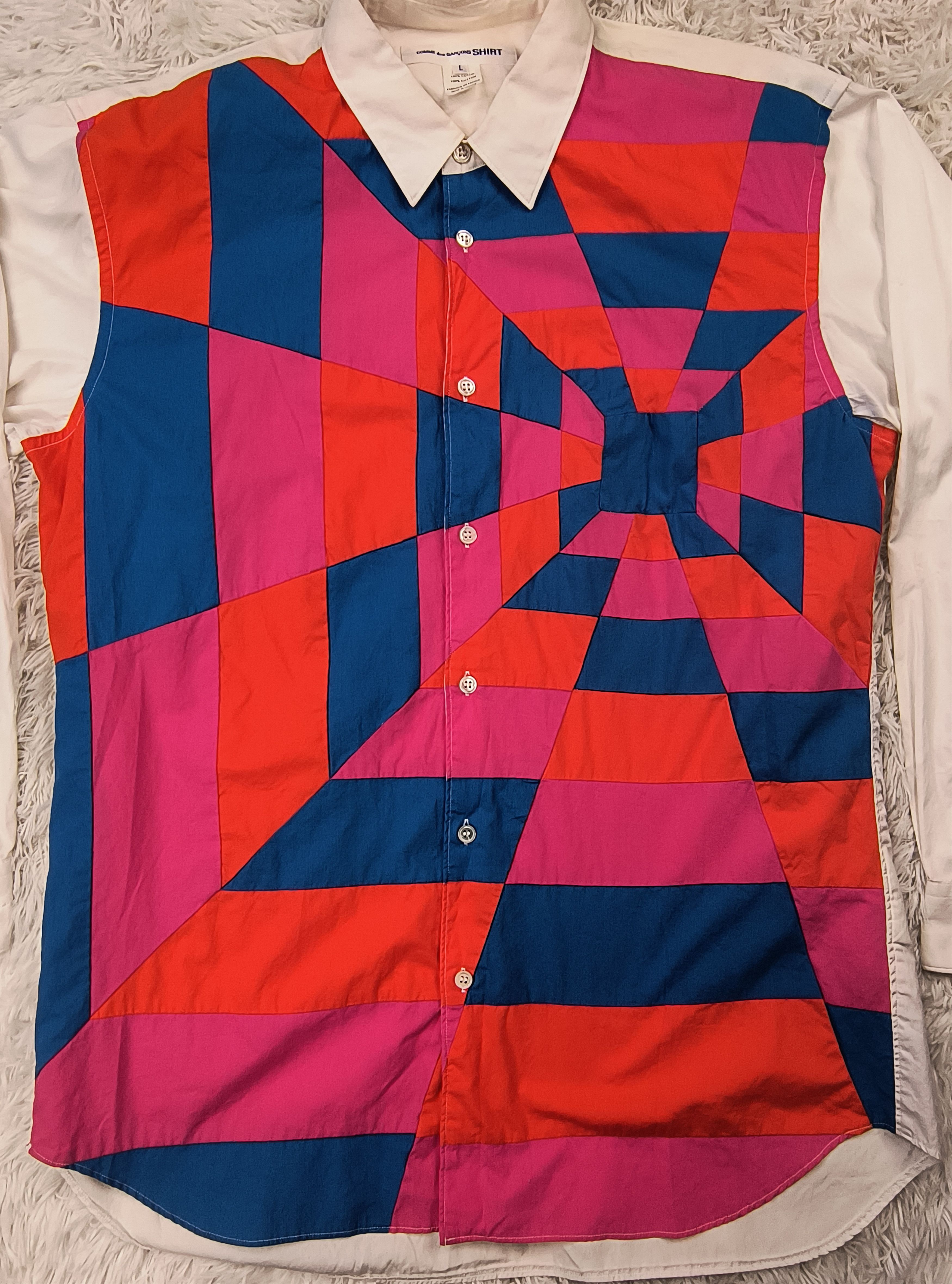 Comme des Garcons Comme des Garcons geometry button up LS shirt Size US L / EU 52-54 / 3 - 2 Thumbnail