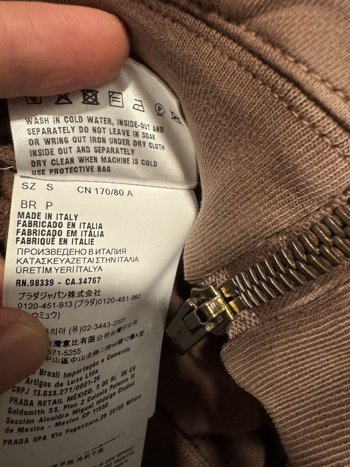 Miu Miu Miu Miu Zip Up Hoodie In Brown Size US S / EU 44-46 / 1 - 10 Thumbnail