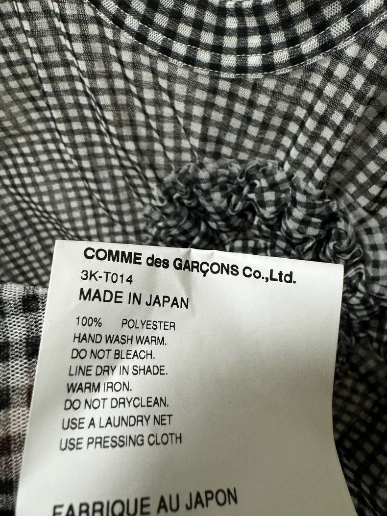 Comme des Garcons Comme Des Garcons Translucent black and white plaid floral Size L / US 10 / IT 46 - 5 Thumbnail