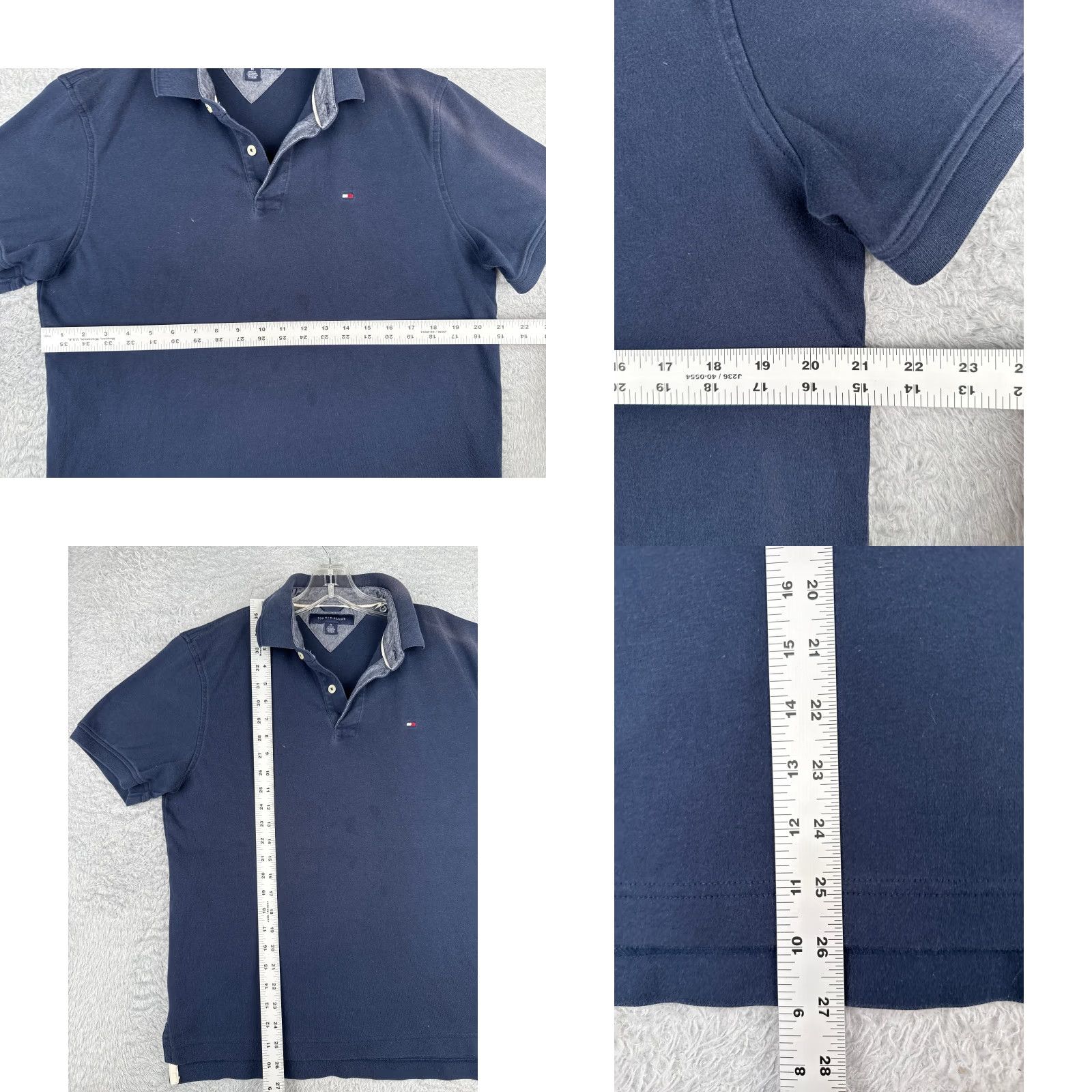 Tommy Hilfiger Tommy Hilfiger Polo Shirt Men Medium Blue Cotton Knit Short Sleeve Activewear Sports Size US M / EU 48-50 / 2 - 8 Thumbnail