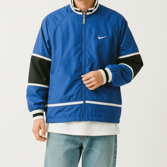 Nike Vintage 90s Nike Sweater Zipper Windbreaker Jackets Size US S / EU 44-46 / 1 - 1 Thumbnail