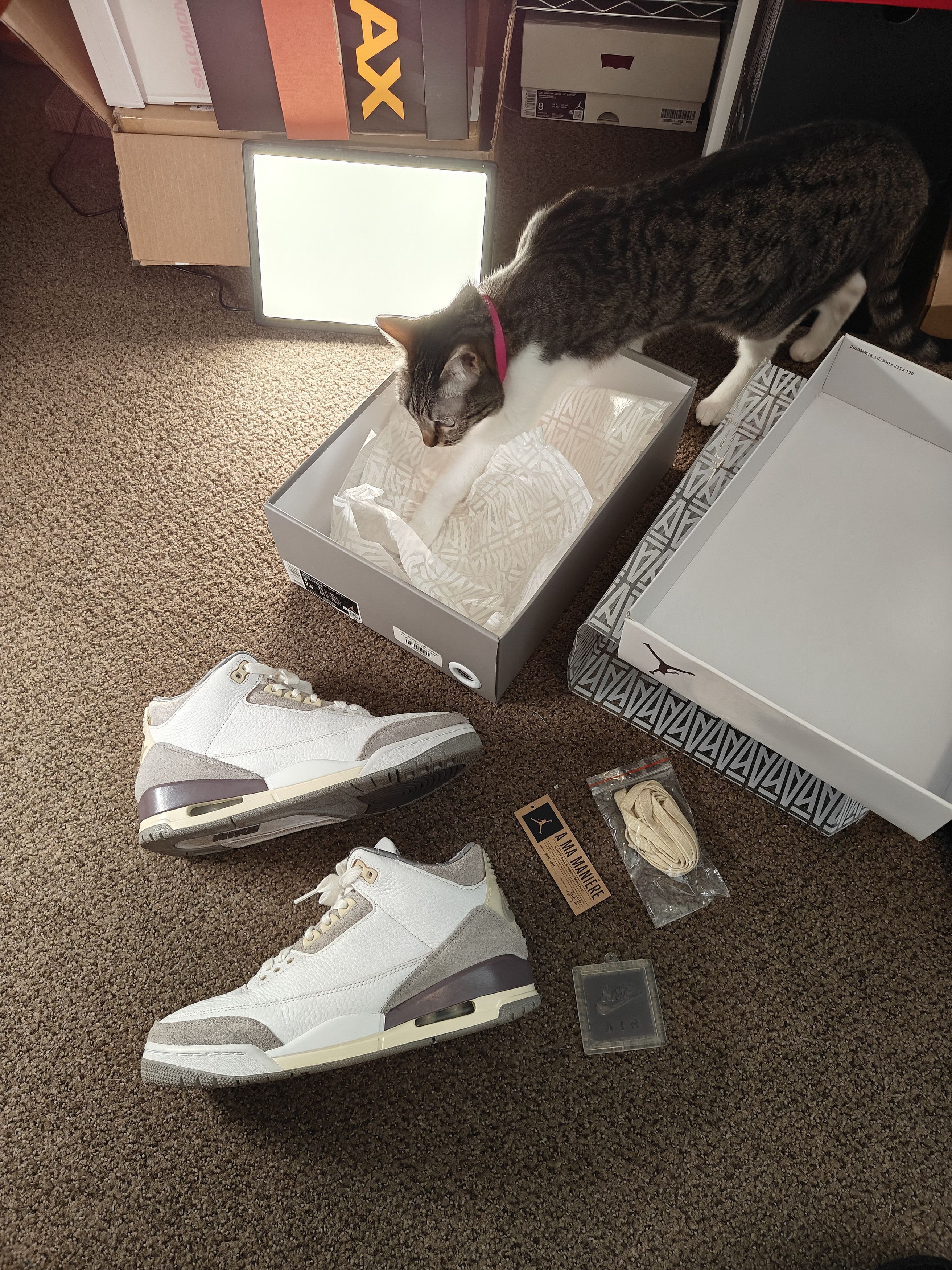 A Ma Maniere × Jordan Brand Jordan 3 x a ma maniere violet ore 9w/7.5m - worn twice! Size US 7.5 / EU 40-41 - 11 Thumbnail