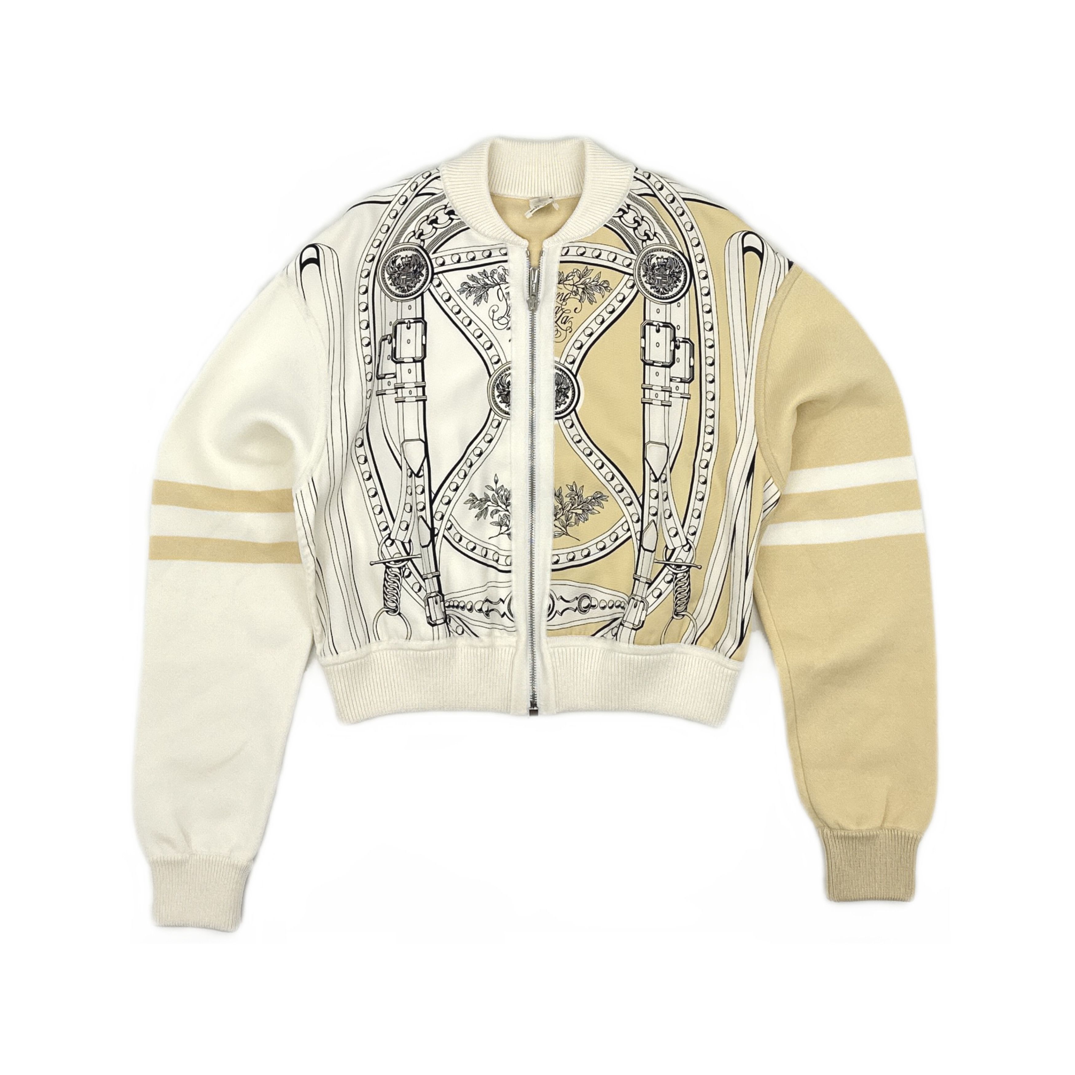 Hermes Hermès Printed Embroidered Bomber Jacket Size 34 Size XXS / US 00 / IT 34 - 1 Thumbnail