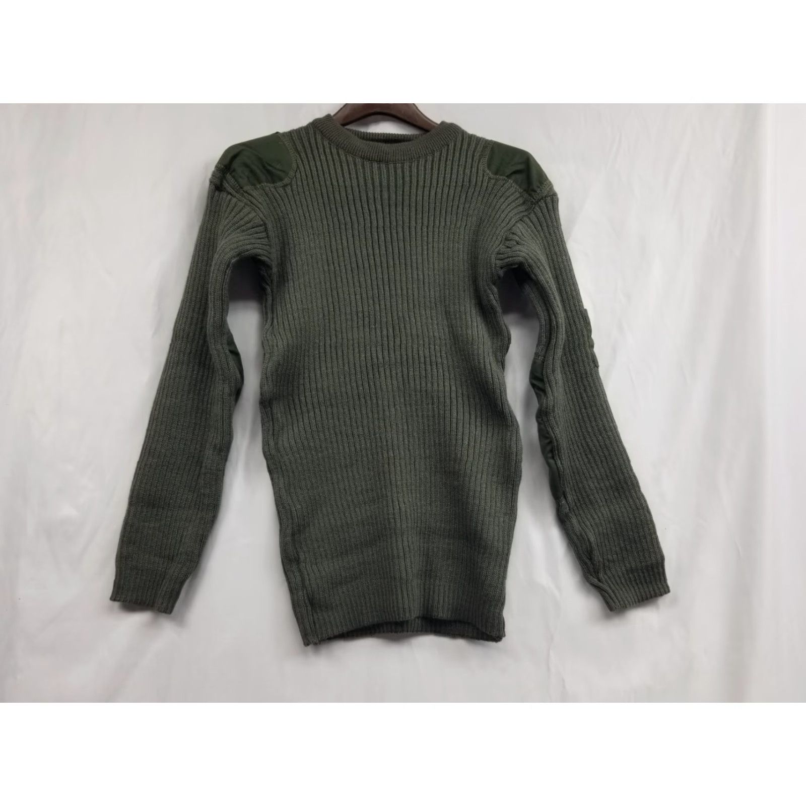 Olive Jury Sweater Men Size M Olive Green Wool Knit Crew Neck Pullover Military Army Marine Casual Regular Standards See Measurements Size US M / EU 48-50 / 2 - 2 Thumbnail