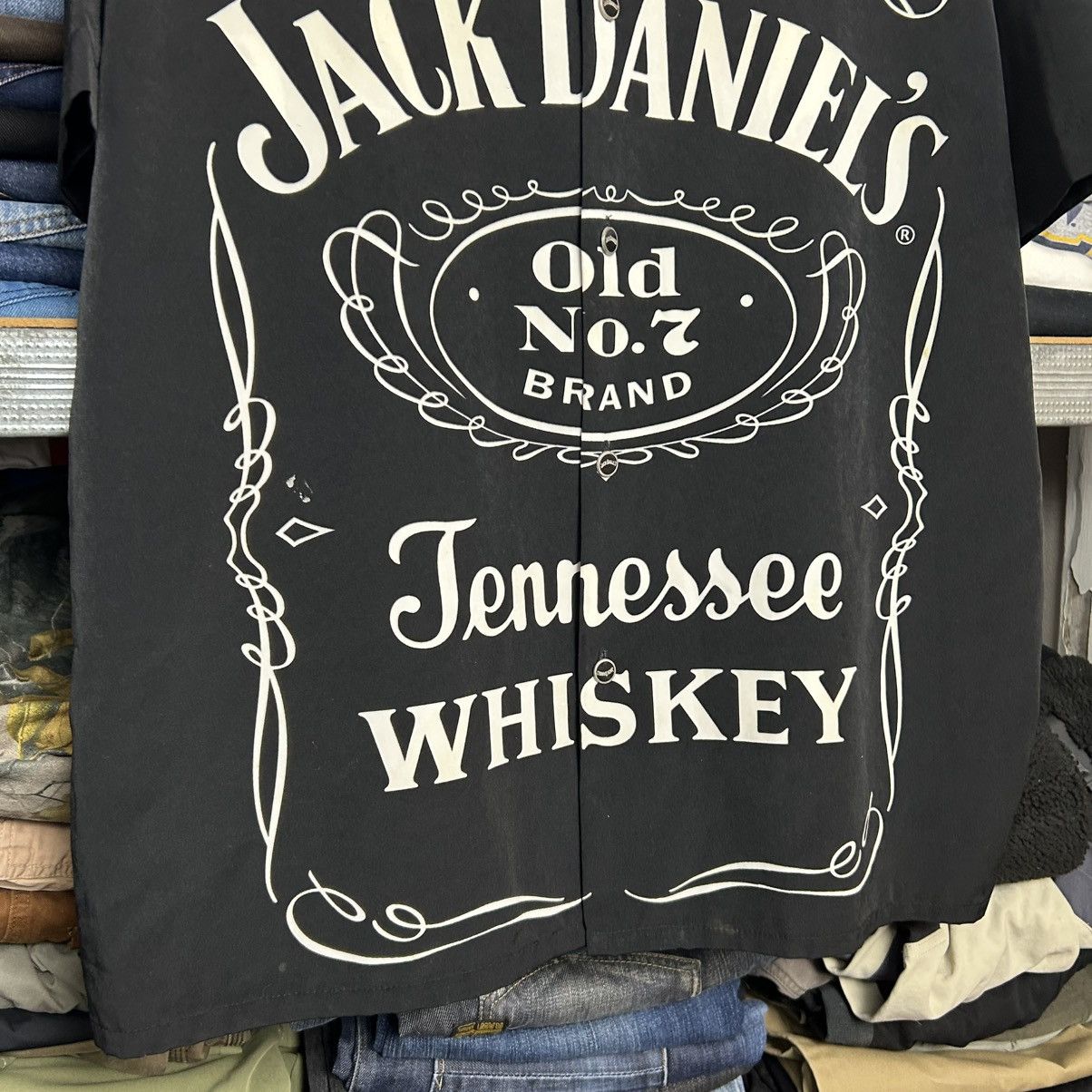 Vintage Vintage Jack Daniels 2005 Graphic overprinted button shirt Size US XL / EU 56 / 4 - 3 Thumbnail