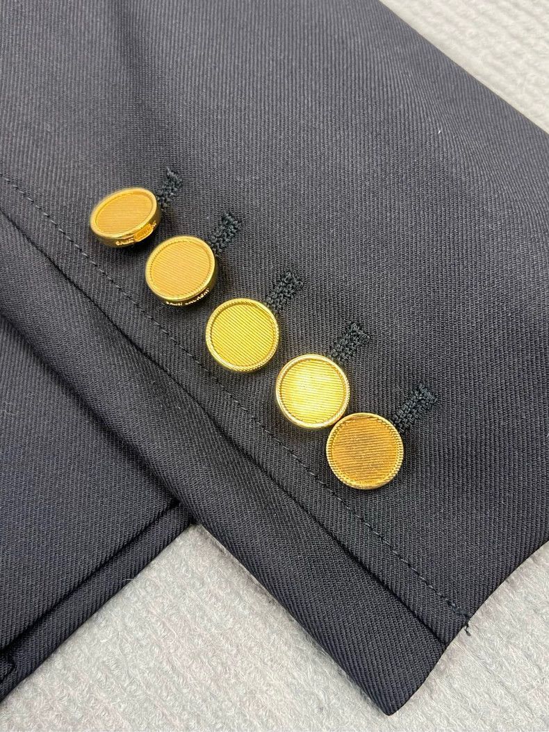 Saint Laurent Paris Saint Laurent Paris Golden buckle suit jacket-2506 Size US XS / EU 42 / 0 - 4 Thumbnail