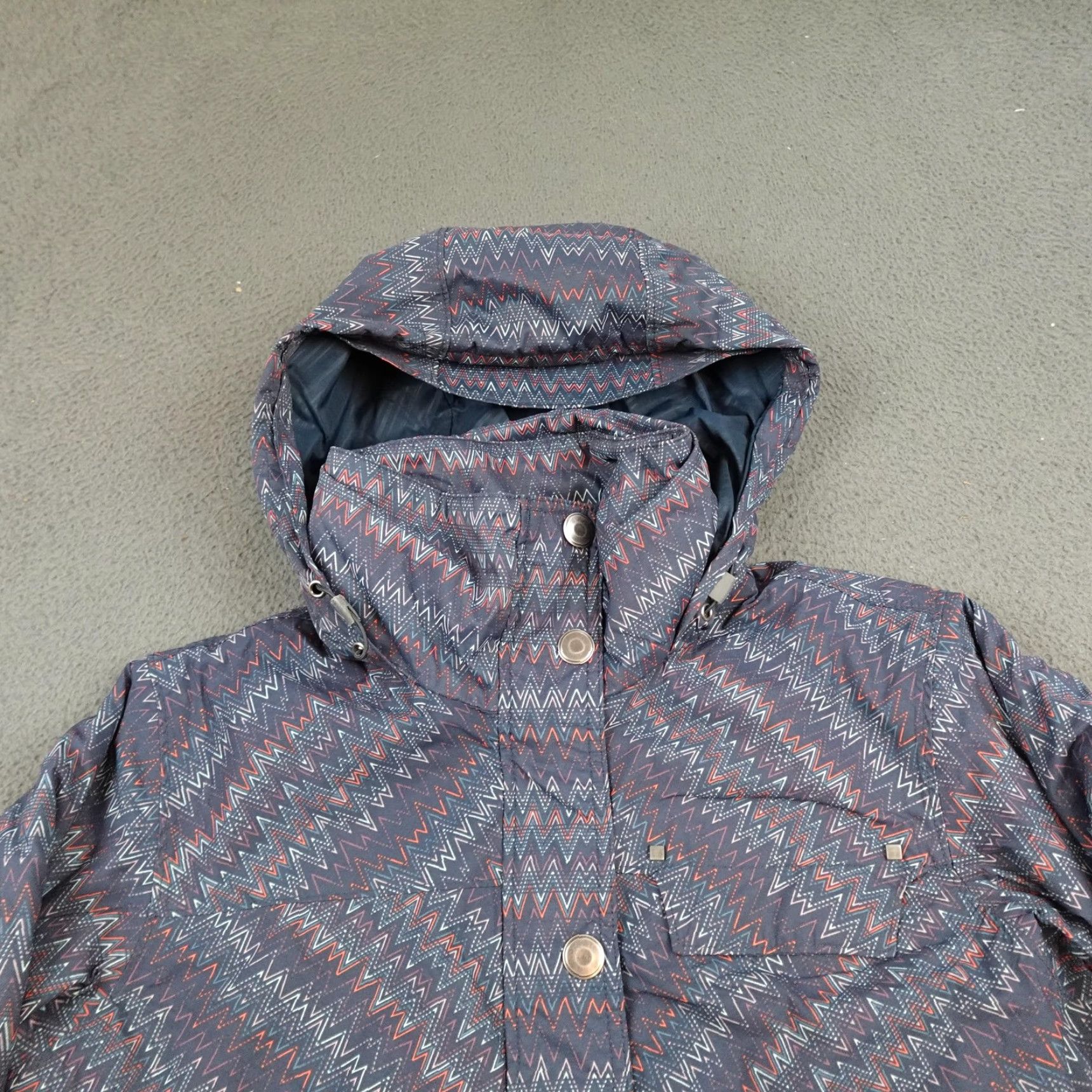 Vintage Columbia Jacket Womens M Blue Chevron Hooded Insulated Ski Snowboard WL4028 Size M / US 6-8 / IT 42-44 - 4 Thumbnail