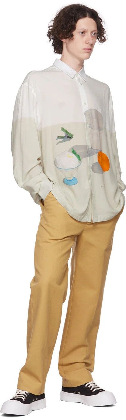 Jacquemus o1mle0526 La Chemise Baou Printed Shirt in Multicolor Size US M / EU 48-50 / 2 - 4 Thumbnail