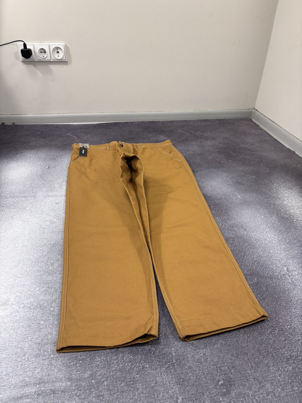 Diesel Diesel P-Frank NWT Men’s Mustard Orange Dungaree Pants Size US 36 / EU 52 - 3 Thumbnail