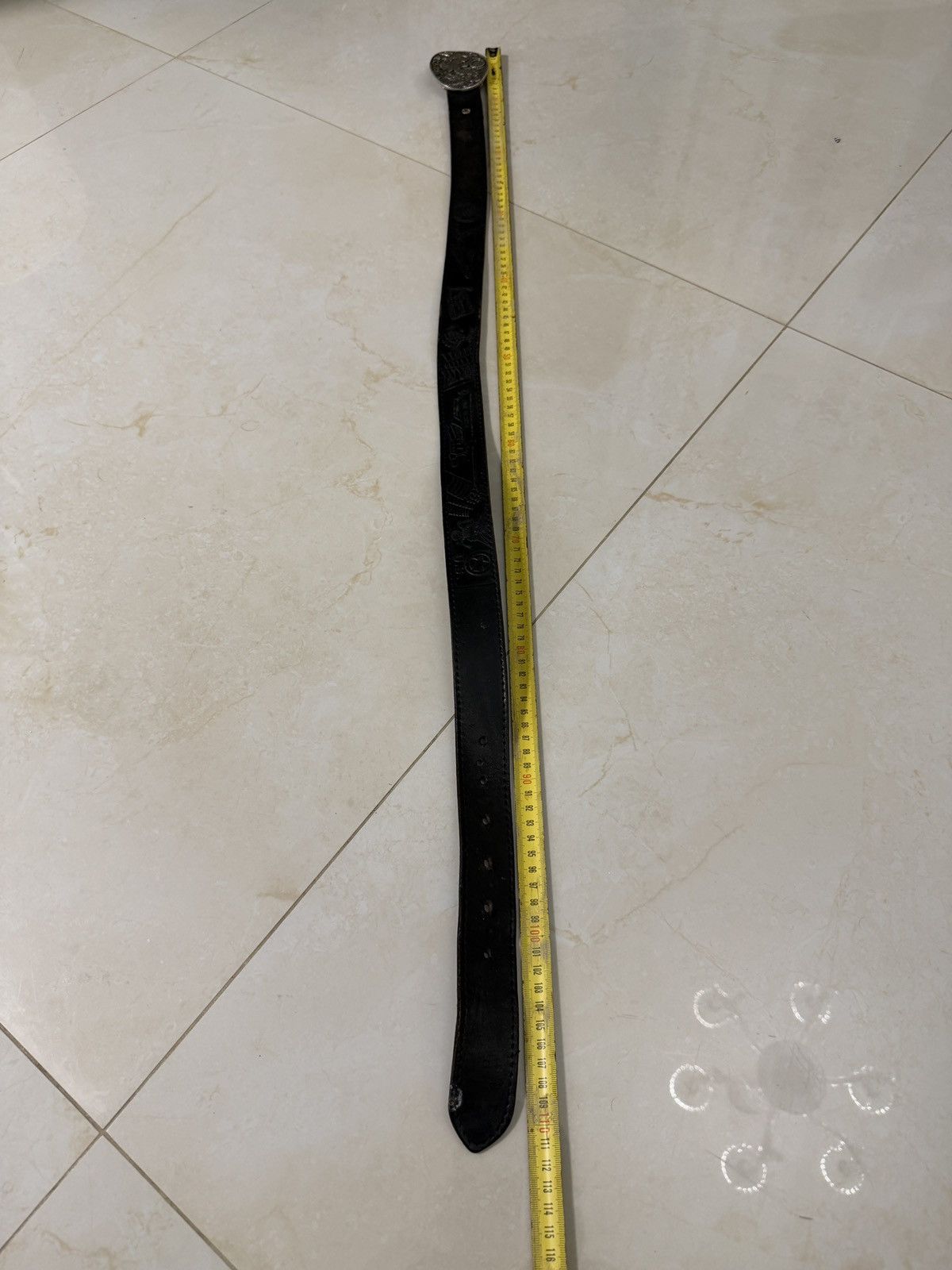 Japanese Brand 00’s NUMBER NINE STYLE LEATHER RARE Y2K BELT VINTAGE Size ONE SIZE - 7 Thumbnail