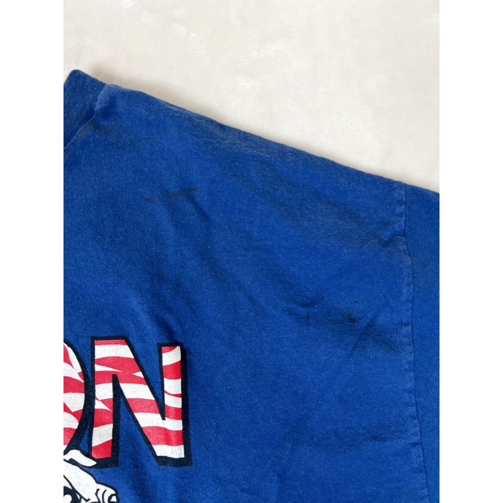 Vintage VINTAGE Union Line Shirt T-Shirt XL Men Blue Cotton Crew Neck Short Sleeve Dog School California CSEA River Dogs 1990s Mens Size US XL / EU 56 / 4 - 5 Thumbnail