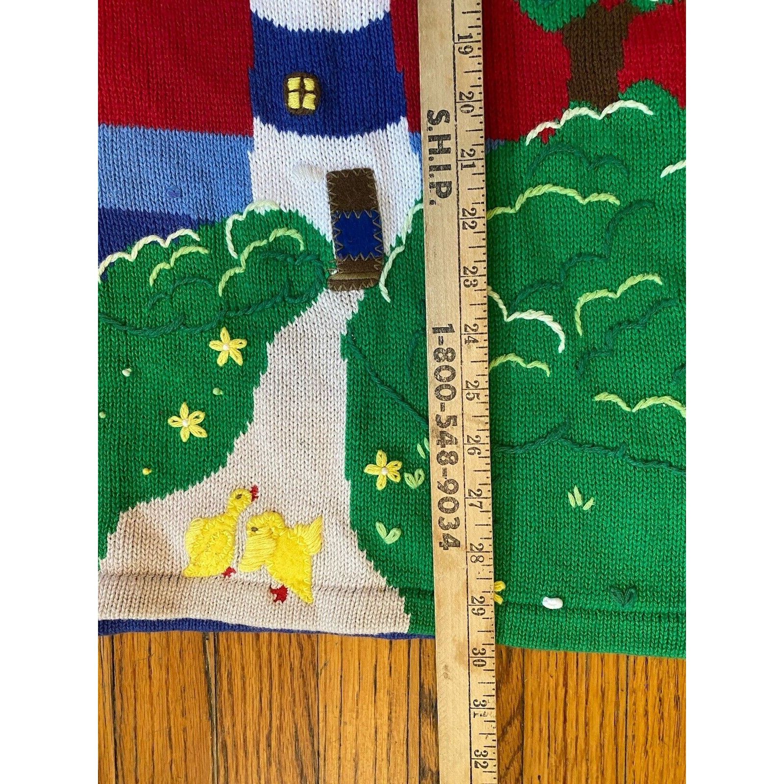 Other Quacker Factory VTG Sweater Womens Oversized XL By The Shore Size XL / US 12-14 / IT 48-50 - 8 Thumbnail