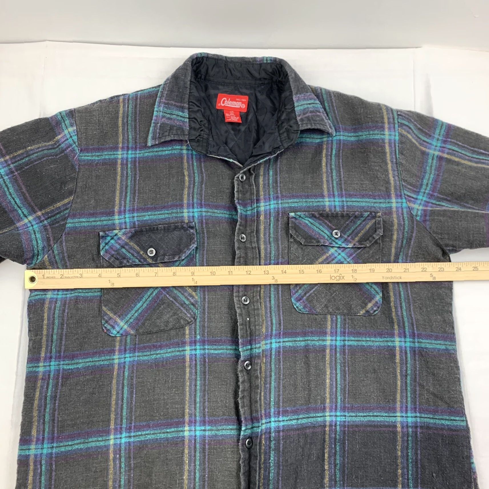 Vintage VINTAGE Coleman Flannel Shirt Mens Adult LT Gray Plaid Quilted Button-Up 90s Camping Size US L / EU 52-54 / 3 - 6 Thumbnail