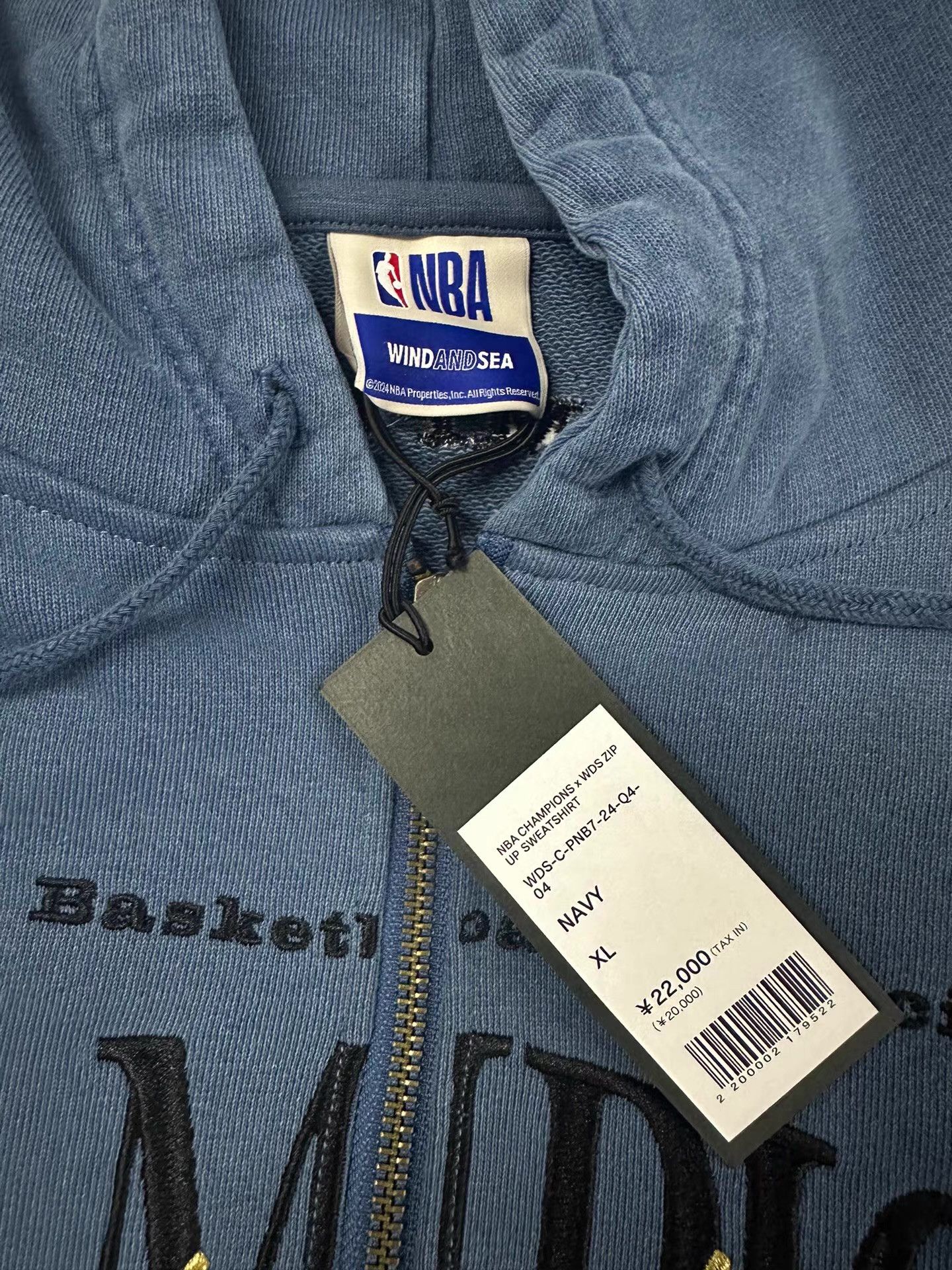 NBA WDS-NBA Heavyweight Denim Dark Blue Sweatshirt Ｑ22 Size US XL / EU 56 / 4 - 3 Thumbnail