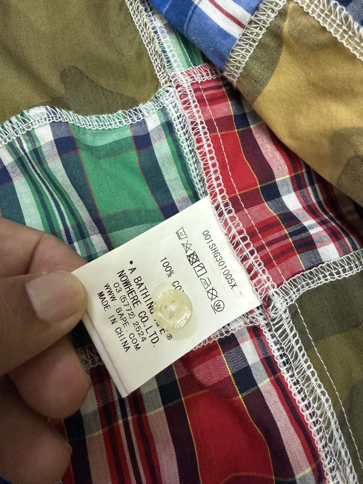 Bape camo multicolor army shirt