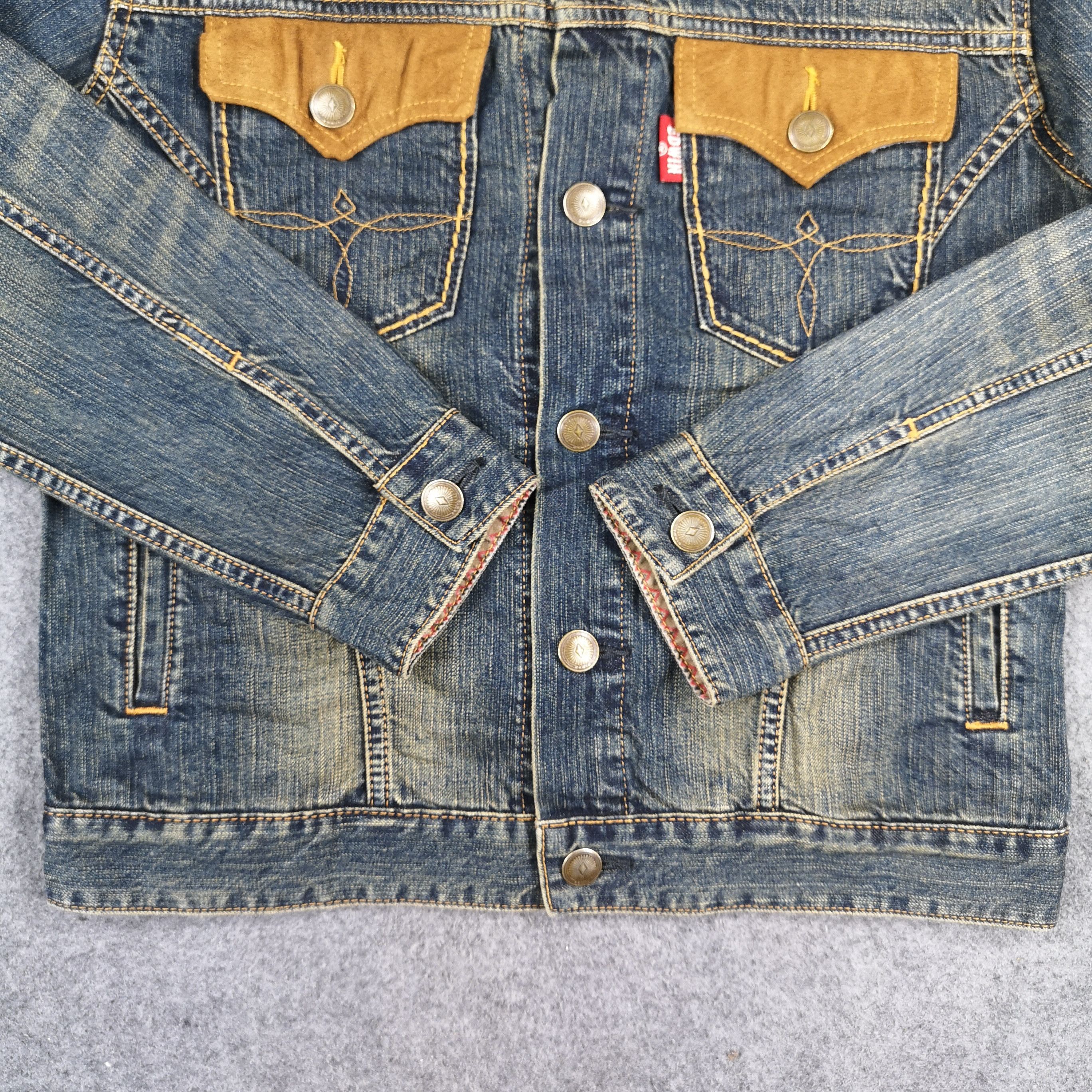 Edwin Rusty Wash Edwin Denim Trucker Jacket Size US M / EU 48-50 / 2 - 4 Thumbnail