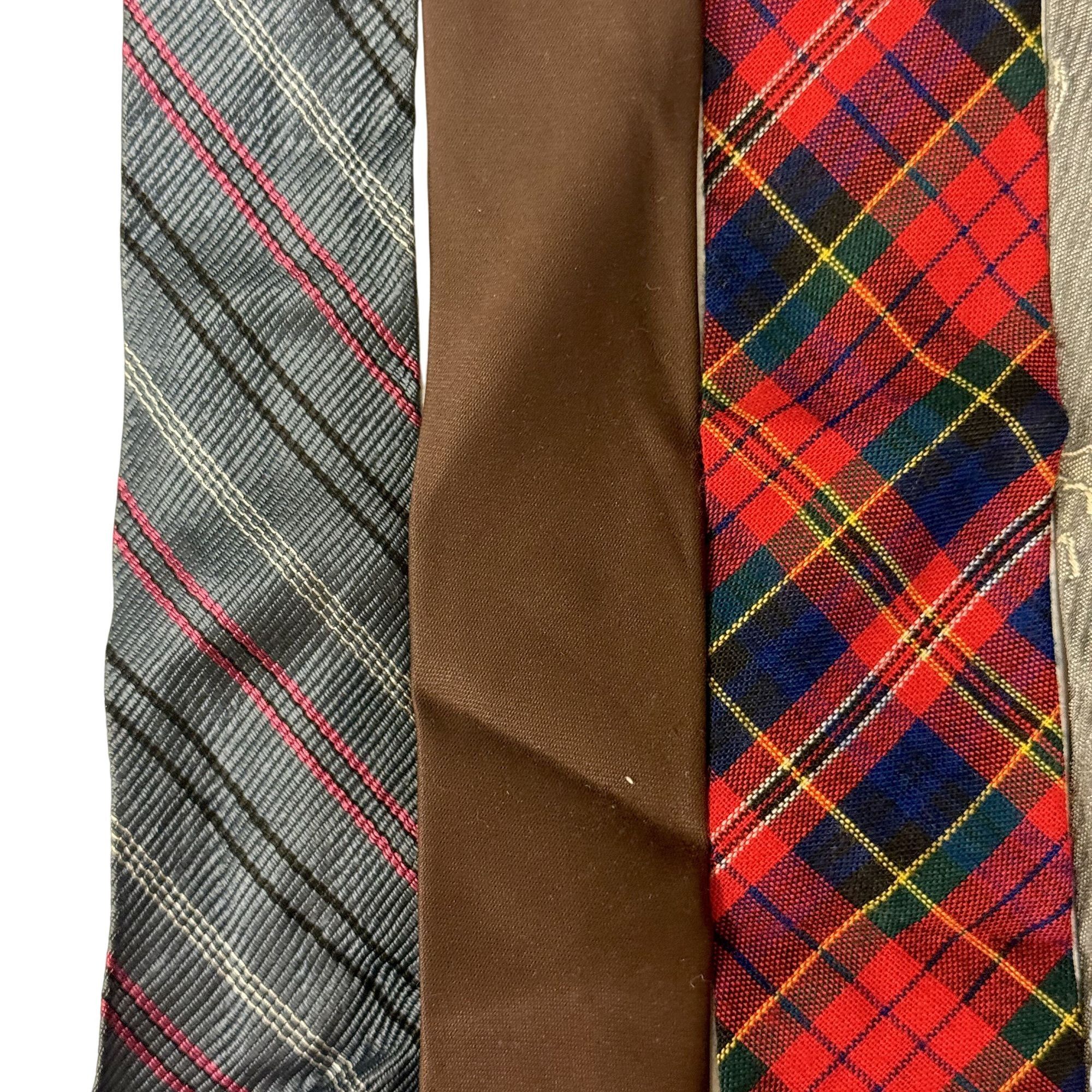 Other 5 pc 50 60's ROCKABILLY Necktie LOT SKINNY Thin SWING Ties Size ONE SIZE - 3 Thumbnail