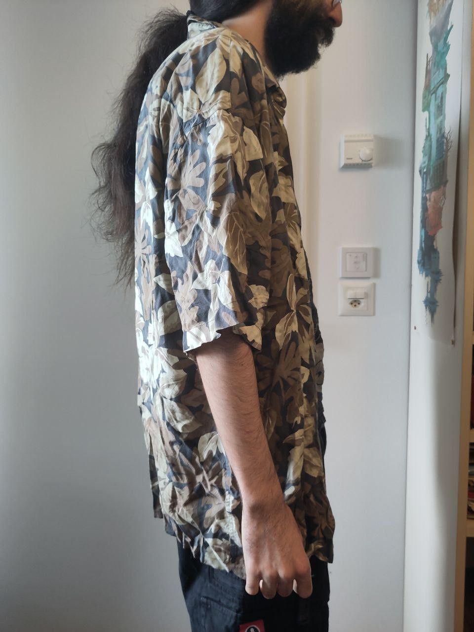 Pierre Cardin Earth tones Hawaiian / Aloha shirt Size US XL / EU 56 / 4 - 2 Thumbnail