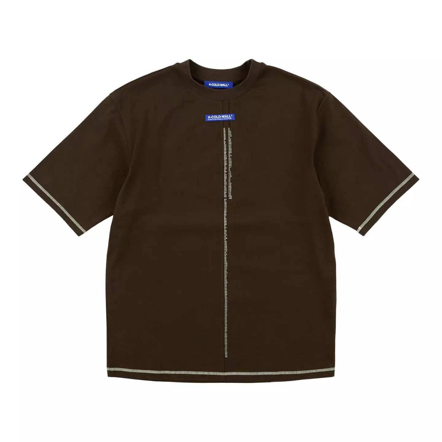 A-COLD-WALL* o1g2r1mq0426 Night Shift T-Shirt in Brown Size US XL / EU 56 / 4 - 1 Thumbnail