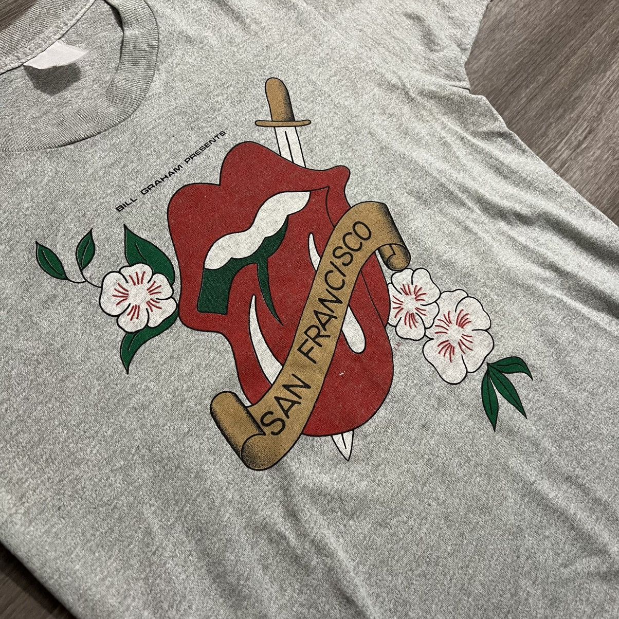 The Rolling Stones × Vintage Vintage Rolling Stones Bill Graham San Francisco Staff Tee Size US S / EU 44-46 / 1 - 9 Thumbnail