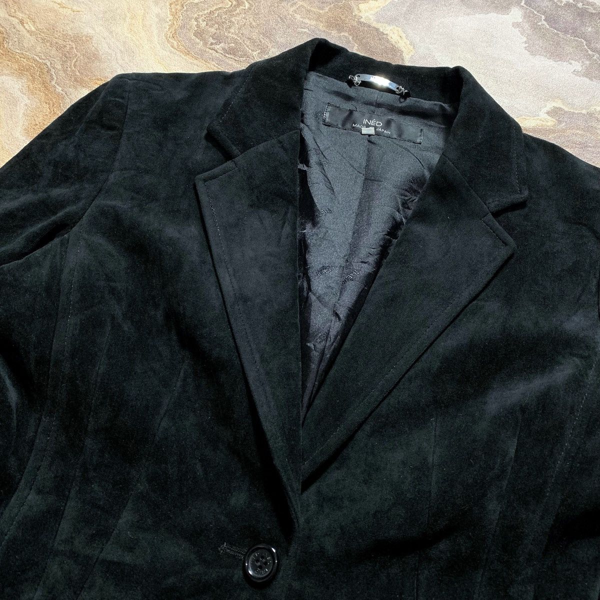Japanese Brand Ined By Yohji Yamamoto Velvet Blazer Size US S / EU 44-46 / 1 - 7 Thumbnail