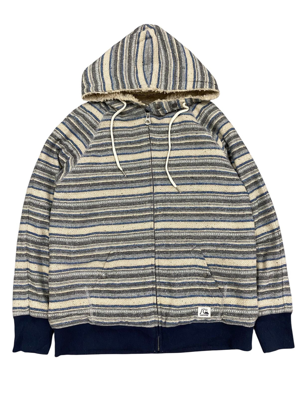 Quiksilver Vintage Quiksilver Hoodie Jacket Size US L / EU 52-54 / 3 - 1 Thumbnail