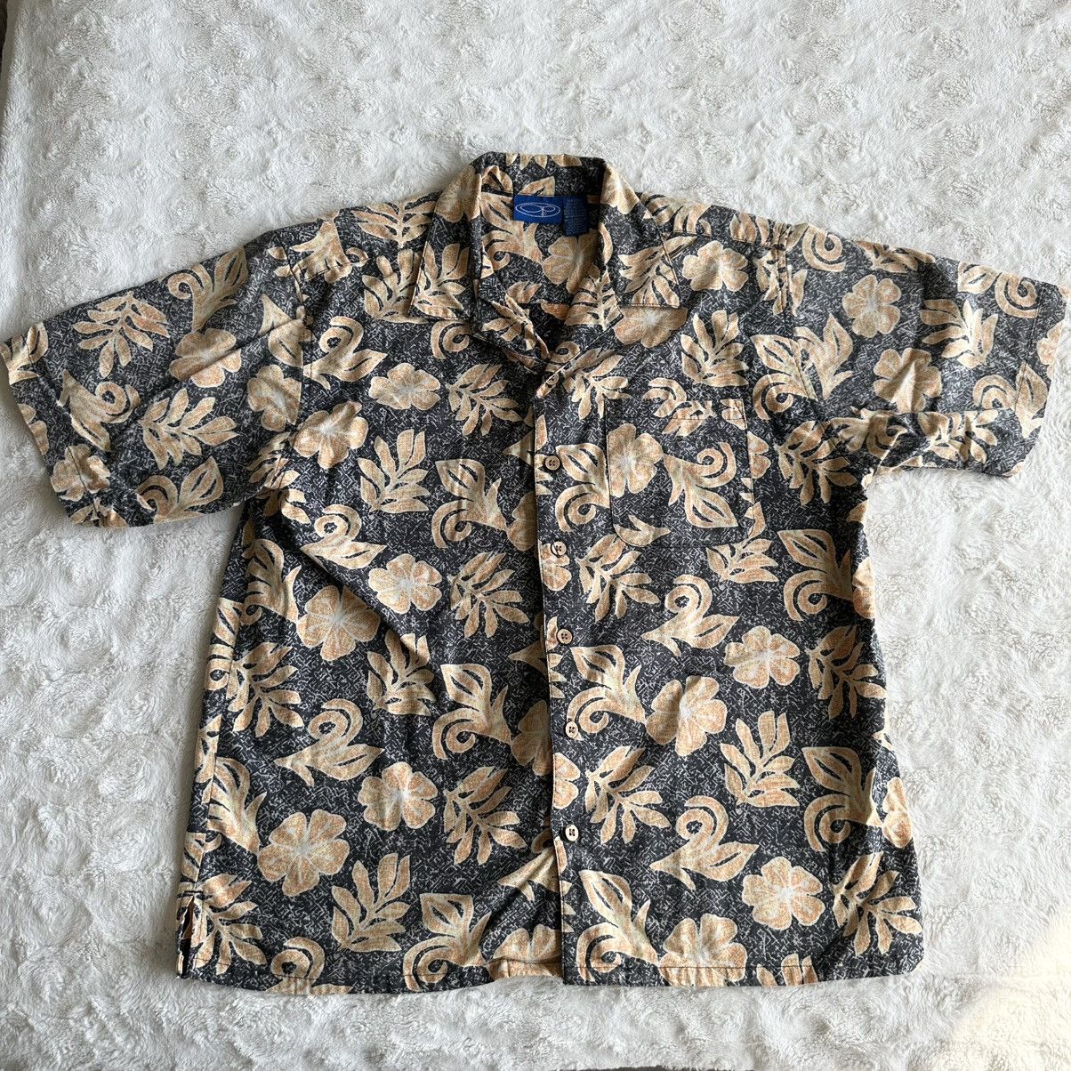 Ocean Pacific Vintage Ocean Pacific OP Hawaiian Shirt Mens M Camp Reverse Size US M / EU 48-50 / 2 - 2 Thumbnail