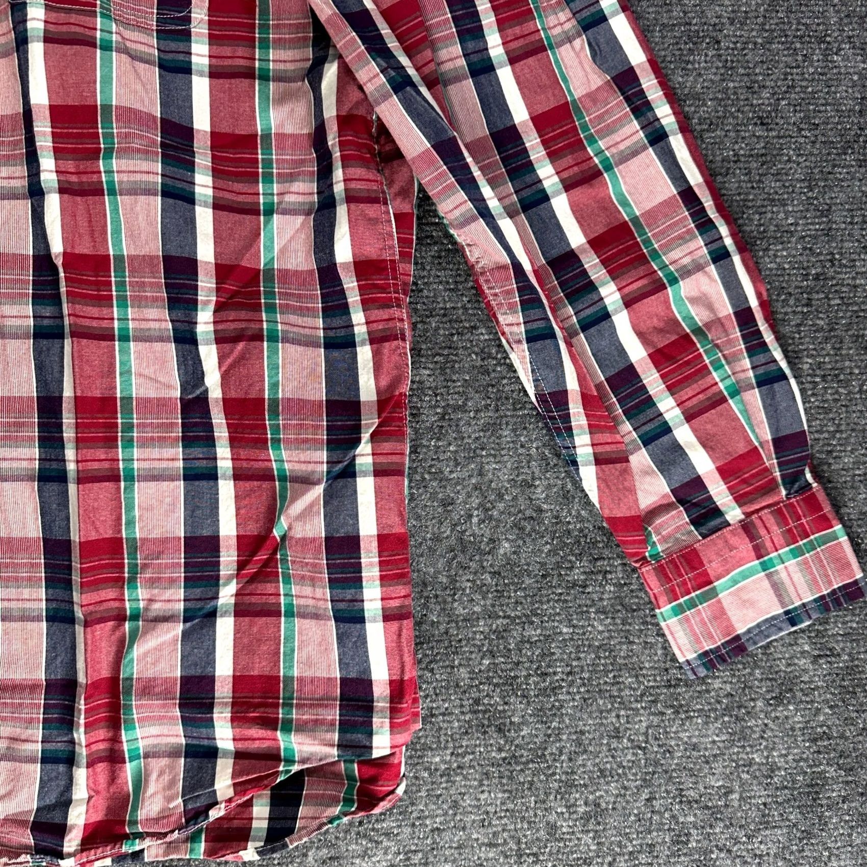 Nautica Nautica Shirt Mens M Button-Down Red Plaid Cotton Pocket Button-Up Shirts Size US M / EU 48-50 / 2 - 2 Thumbnail