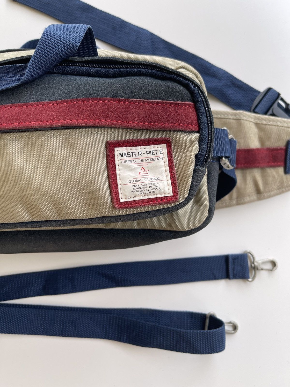 MasterPiece Masterpiece Japan Pouch Bag (Suede Leather + Canvas) Size ONE SIZE - 18 Thumbnail