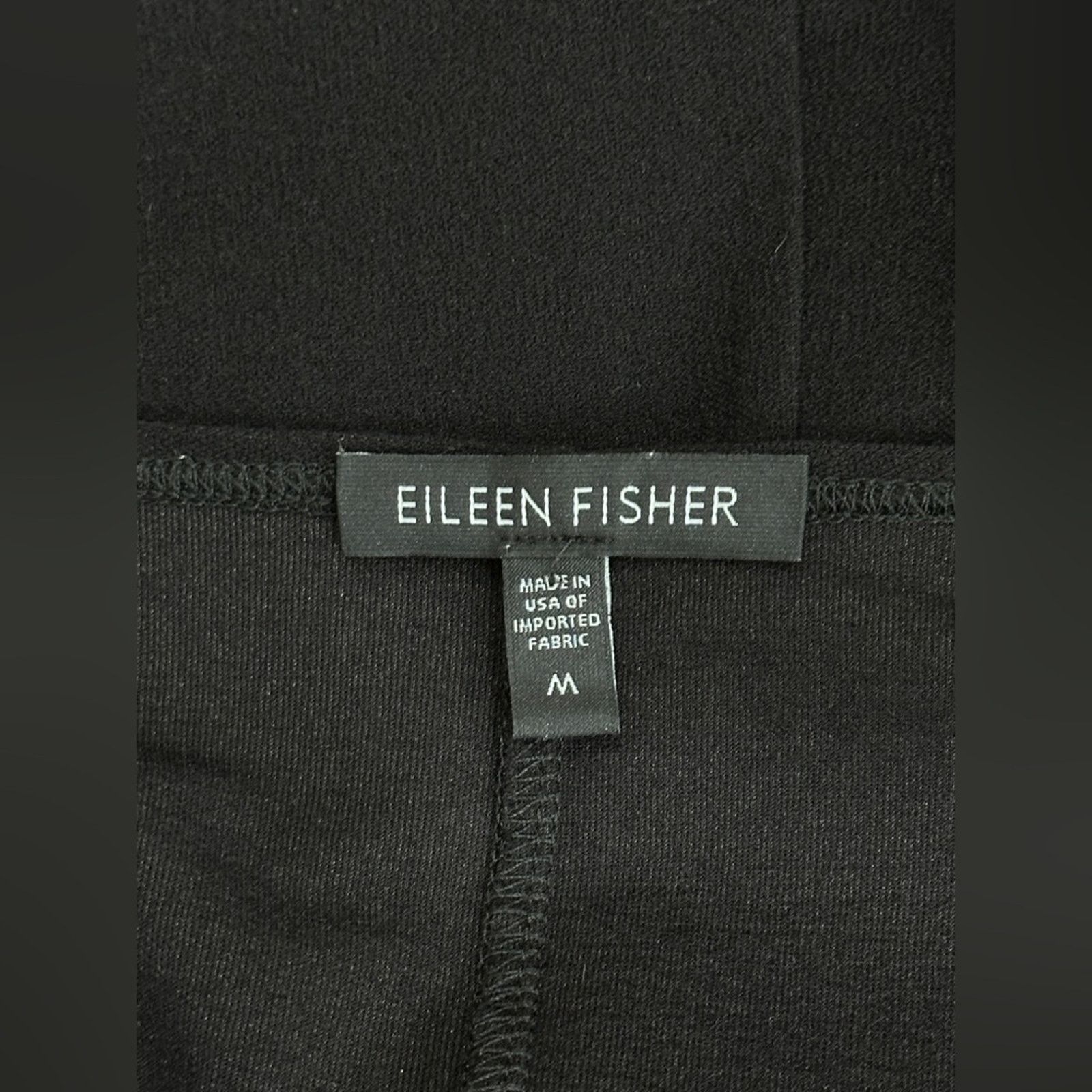 Eileen Fisher Eileen Fisher Black Twist Front Knit Dress M Minimalist Size M / US 6-8 / IT 42-44 - 10 Thumbnail