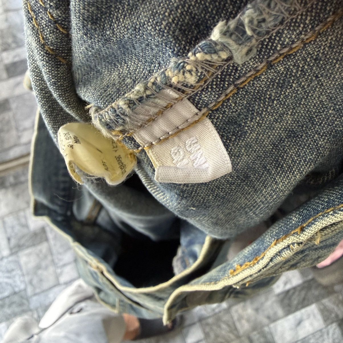 Japanese Brand Vintage Japanese Brand Bush Pants Faded Denim Jean Pants W36 Size US 36 / EU 52 - 13 Thumbnail