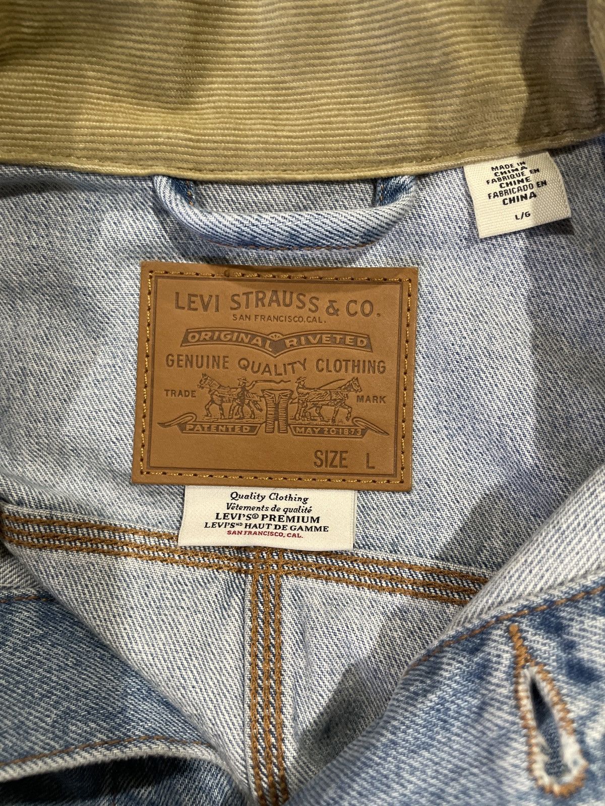 Levi's Denim Workwear Jacket Size US L / EU 52-54 / 3 - 3 Thumbnail
