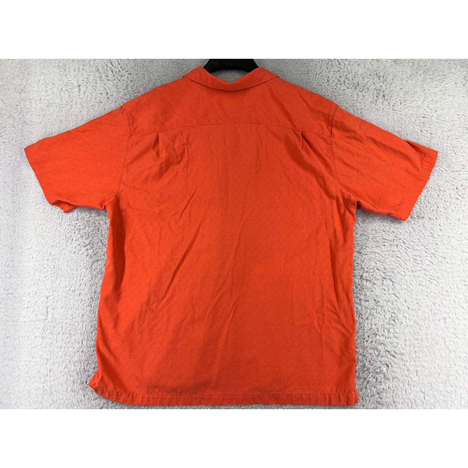 Tommy Bahama Tommy Bahama Shirt Men XL Orange Silk Button-Up Hawaiian Vacation Resort 100% Silk Button-Up Aloha Beach Vacation Mens Shirts Size US XL / EU 56 / 4 - 2 Thumbnail