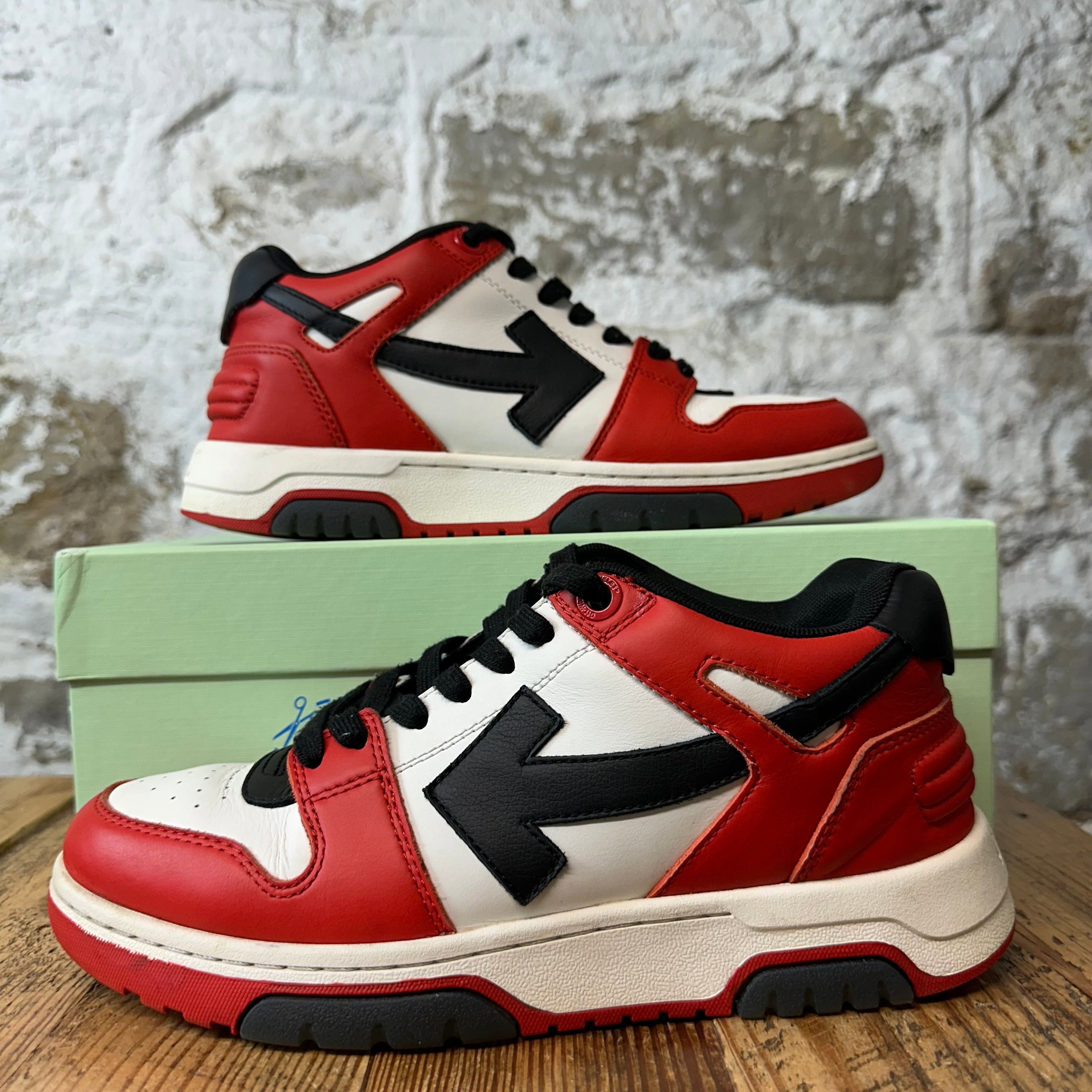 Off-White Off-White Out Of Office Black White Red Sneaker Sz 6.5 (39) Size US 6.5 / EU 39-40 - 1 Thumbnail
