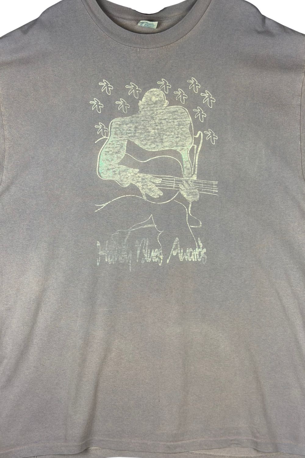 Delta Vintage 90s Hunter Music Awards Faded Single Stitch USA Tee Size US XL / EU 56 / 4 - 5 Thumbnail