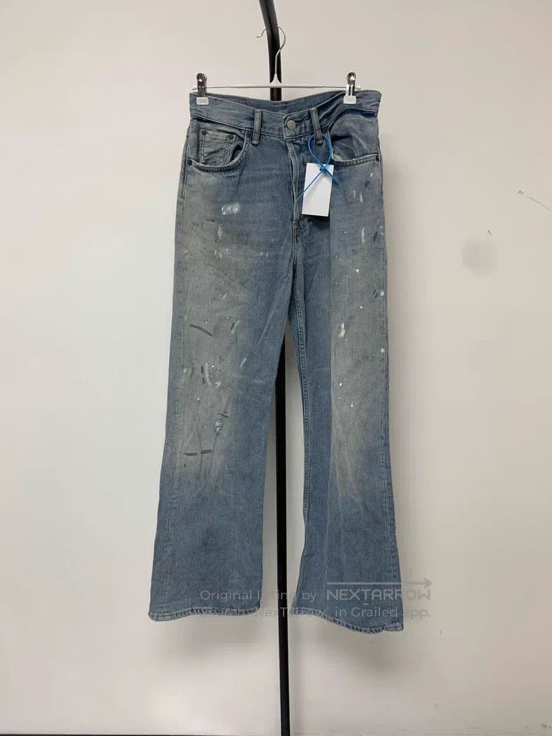 Acne Studios Acne Studios Painted Wide-Leg Mid-Rise Loose Jeans Size US 28 / EU 44 - 1 Thumbnail