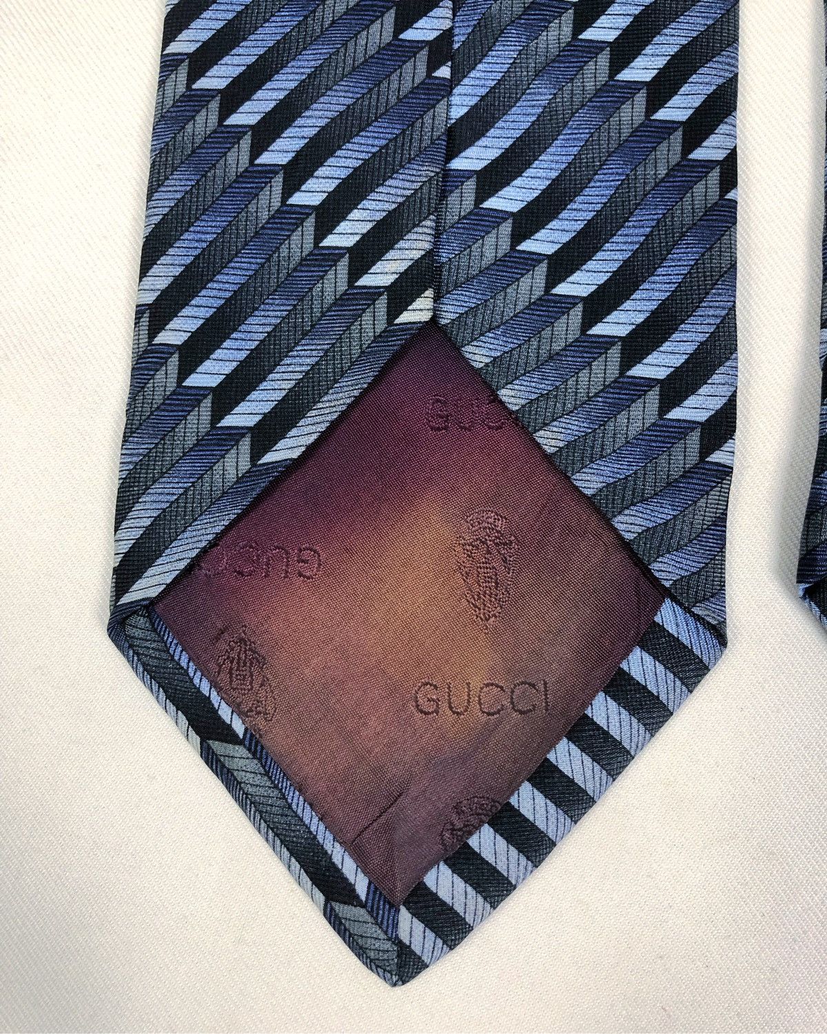 Gucci Rare Vintage Gucci Silk Tie Size ONE SIZE - 6 Thumbnail