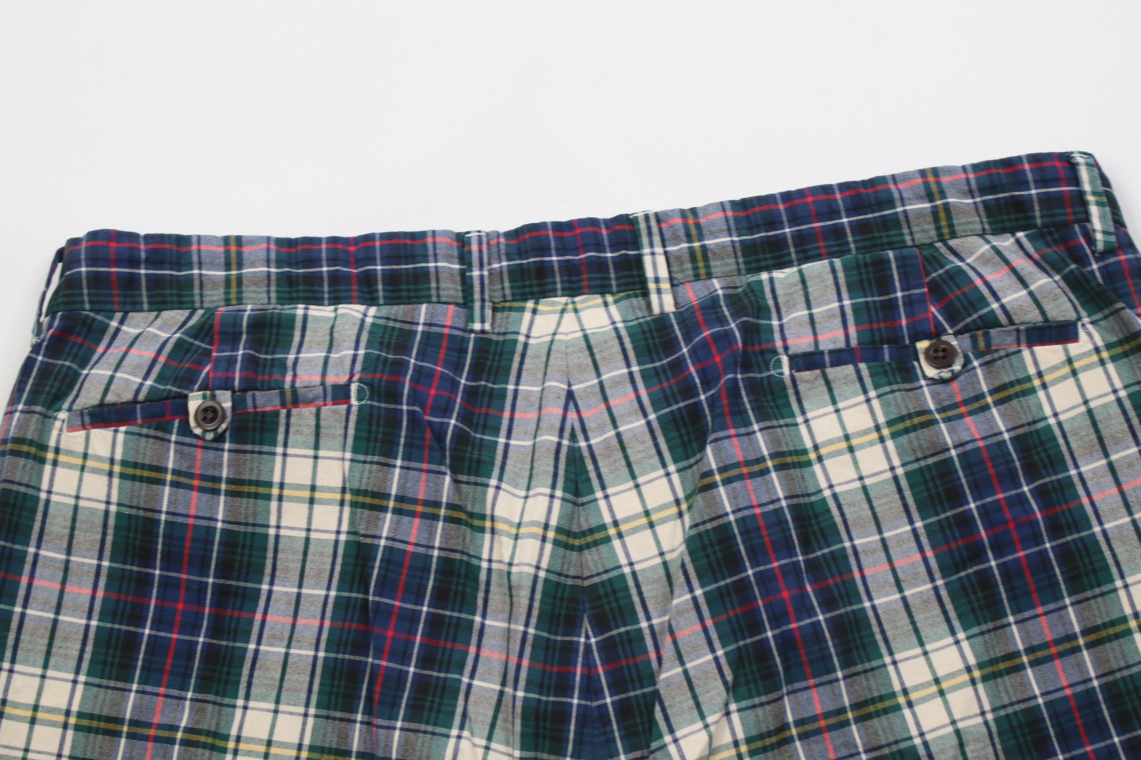Polo Ralph Lauren Vintage 90s Ralph Lauren Chino Golf Shorts Cotton Plaid Size US 40 / EU 56 - 9 Thumbnail