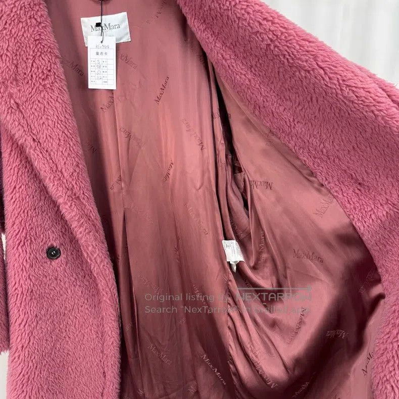 Other Max Mara Max Mara Raspberry Pink Teddy Alpaca Coat Size S / US 4 / IT 40 - 5 Thumbnail