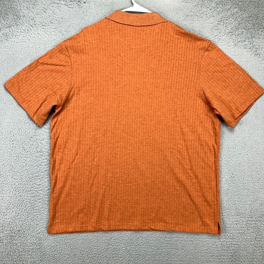 Haggar VINTAGE Haggar 2n1 Polo Shirt Mens XL Built In Tee Orange Striped Knit Rugby, 2n1 Built In Tee, Polo, Short Sleeve, Chest 51, Length 31, NEW Size US XL / EU 56 / 4 - 4 Thumbnail