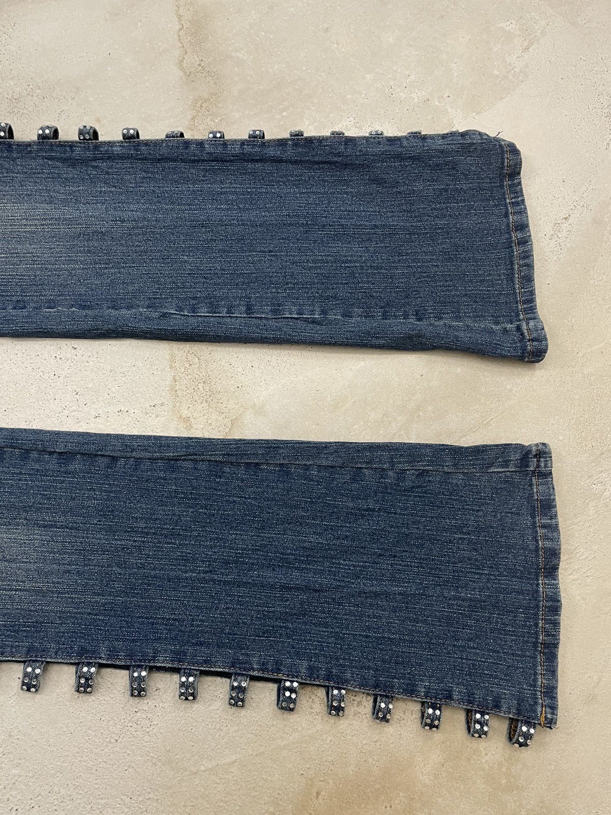 Designer × Hysteric Glamour × Japanese Brand Platinum Plush Japanese Designer Style Flare Denim Size 31" - 5 Thumbnail