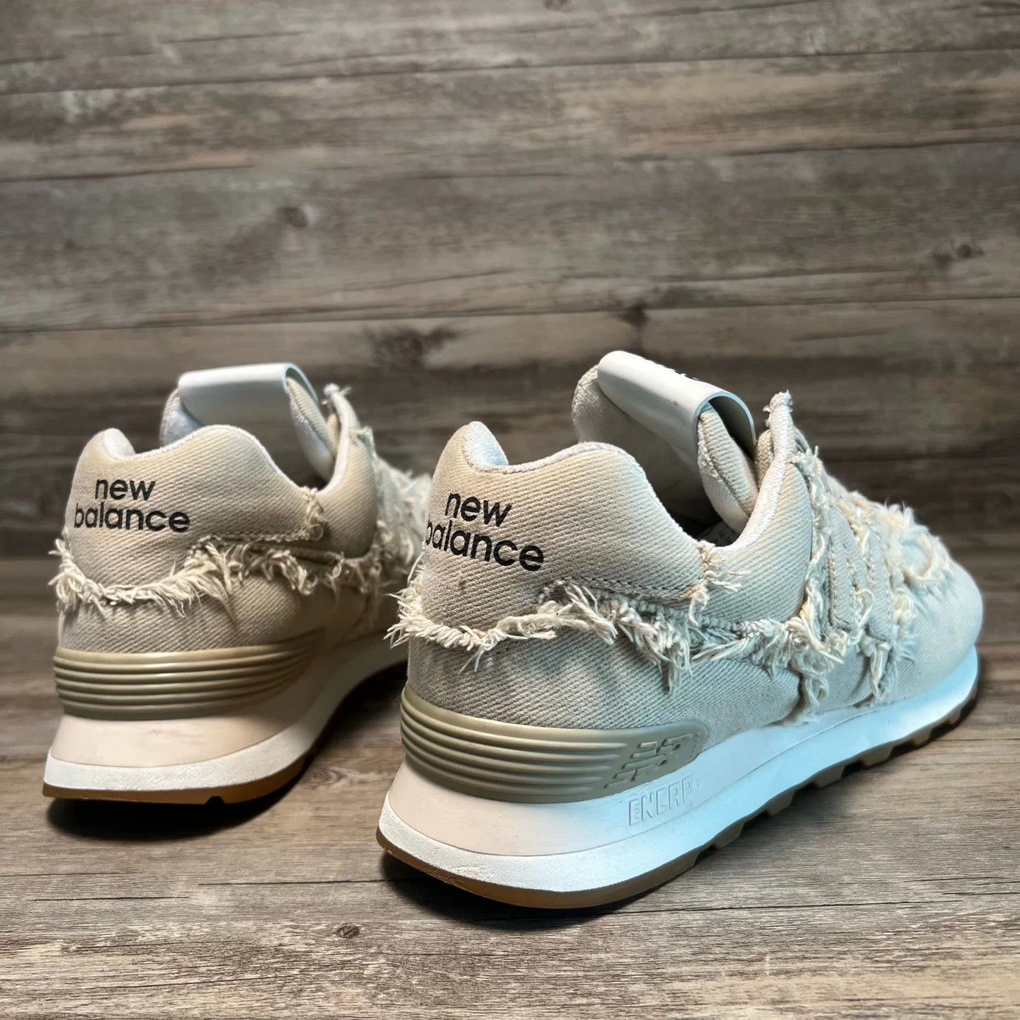 Miu Miu × New Balance Miu Miu x NB 574 Khaki Brown Tassel 41 97 Size US 8 / EU 41 - 3 Thumbnail