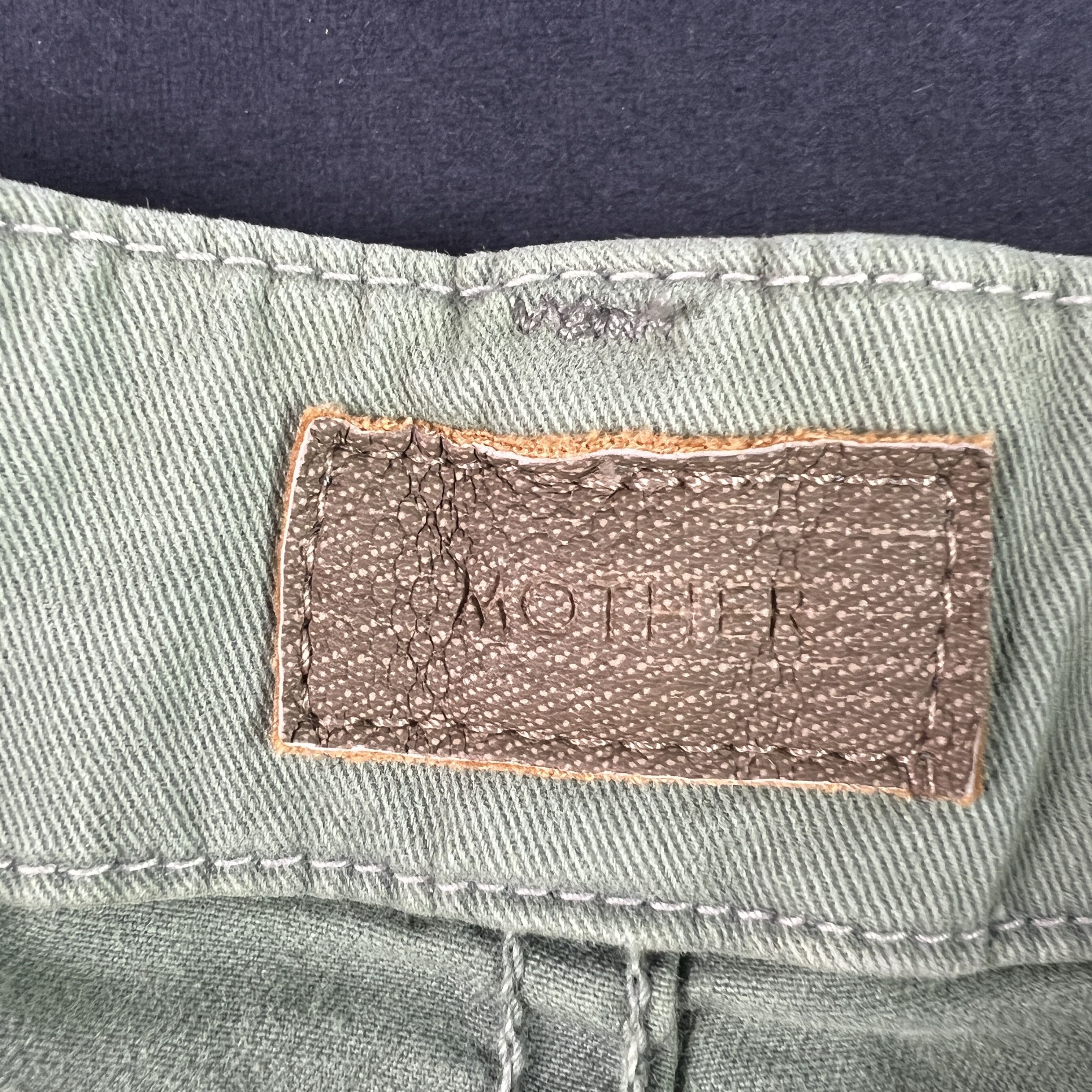 MOTHER Mother Pants Women High Rise Private Patch Pocket Ankle Fray Size 24" / US 00 / IT 34 - 8 Thumbnail