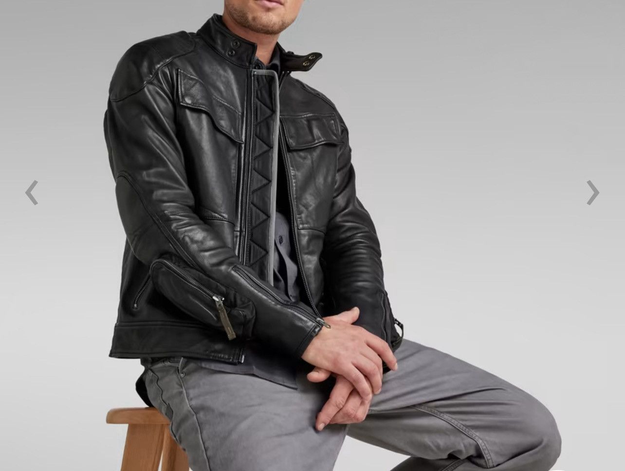 G-Star G-Star Pencilcase Leather Jacket Large BNWT Size US L / EU 52-54 / 3 - 2 Thumbnail
