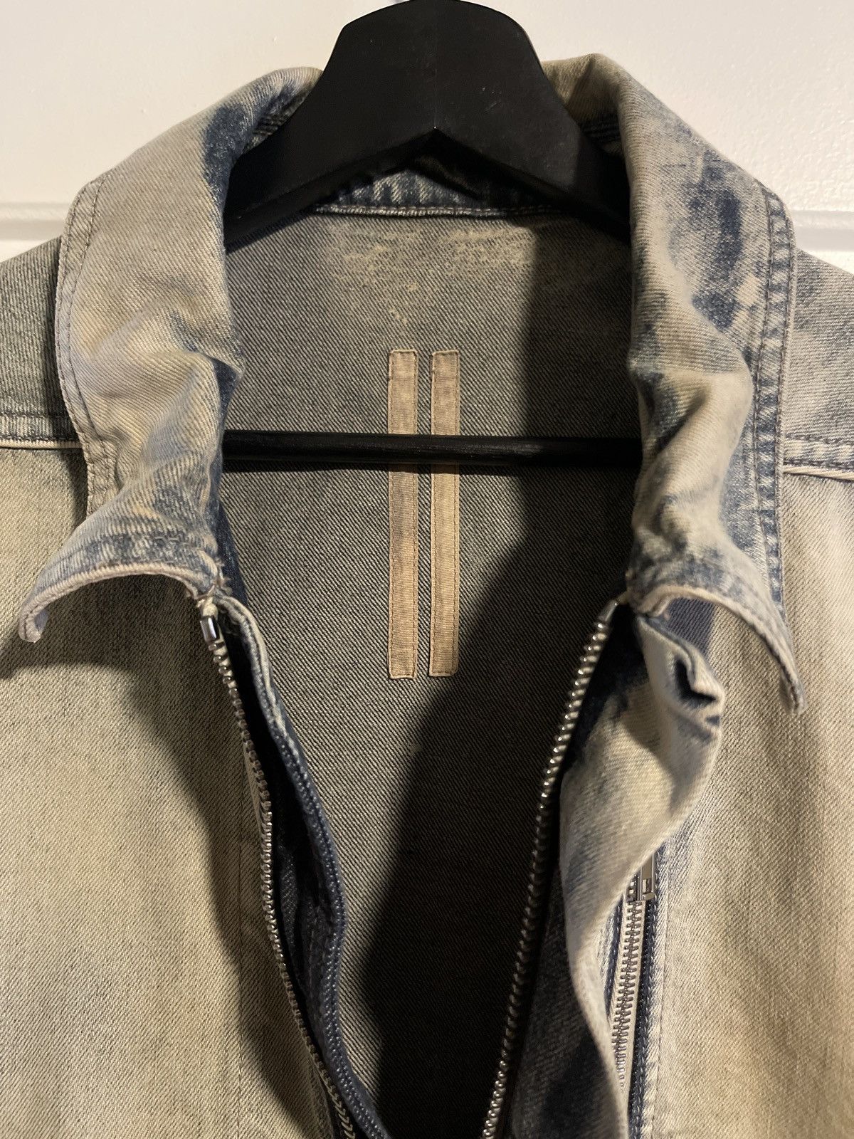 Rick Owens Drkshdw Rick Owens DRKSHDW Concealed Zipfront Jacket Size Large Size US L / EU 52-54 / 3 - 3 Thumbnail