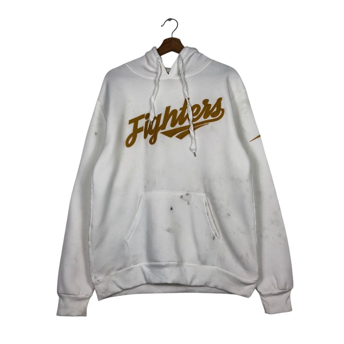 Japanese Brand 📌Vintage Hoodie Pull Over Fighters Big Logo Spell Out Size US M / EU 48-50 / 2 - 13 Thumbnail
