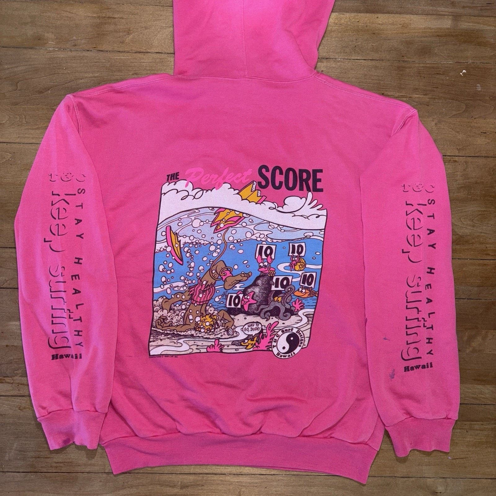 Vintage VTG 80s T&C Surf Designs Hawaii Distressed The Perfect Score Size US L / EU 52-54 / 3 - 5 Thumbnail